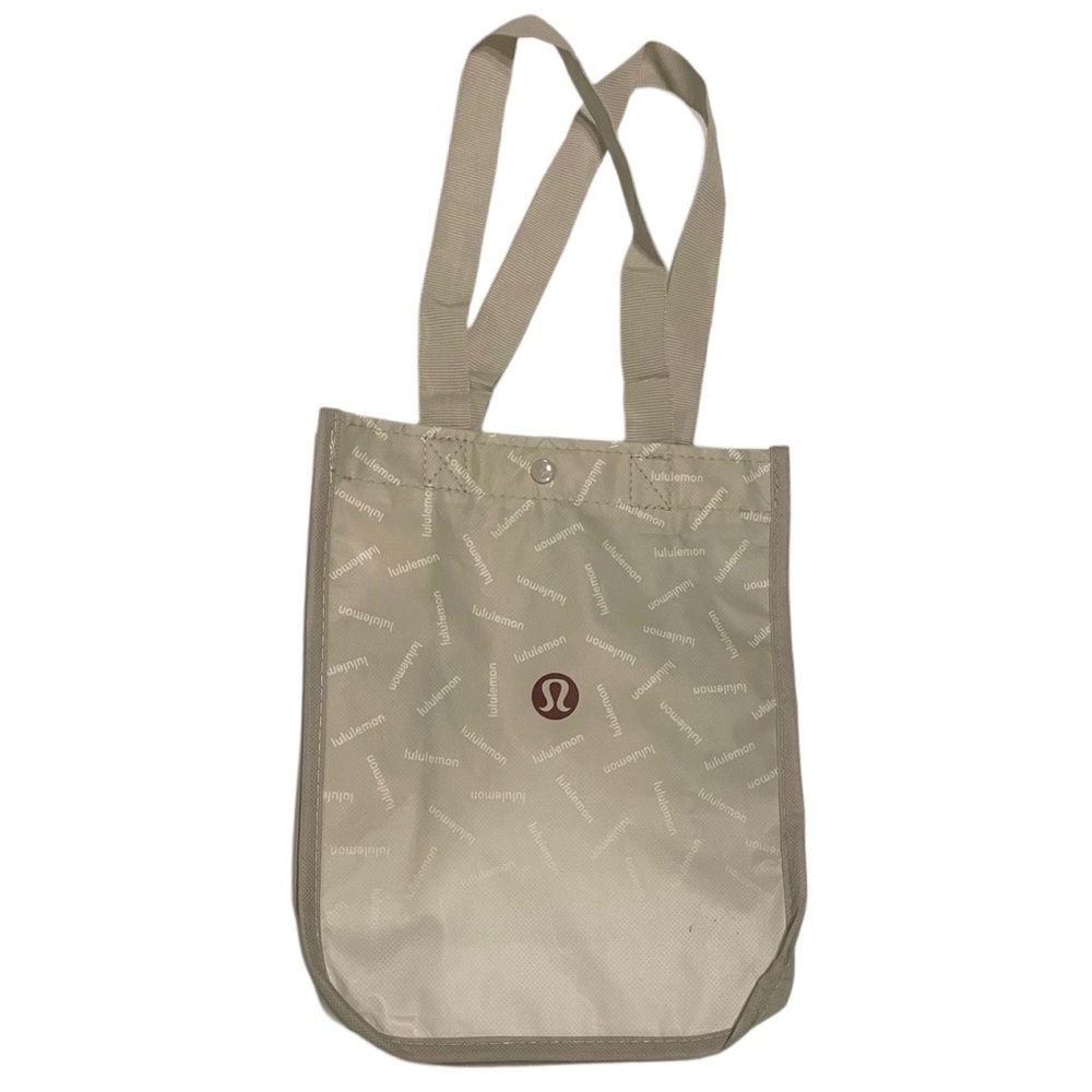Lululemon White/Beige Tote Reusable Shopping‎ Bag